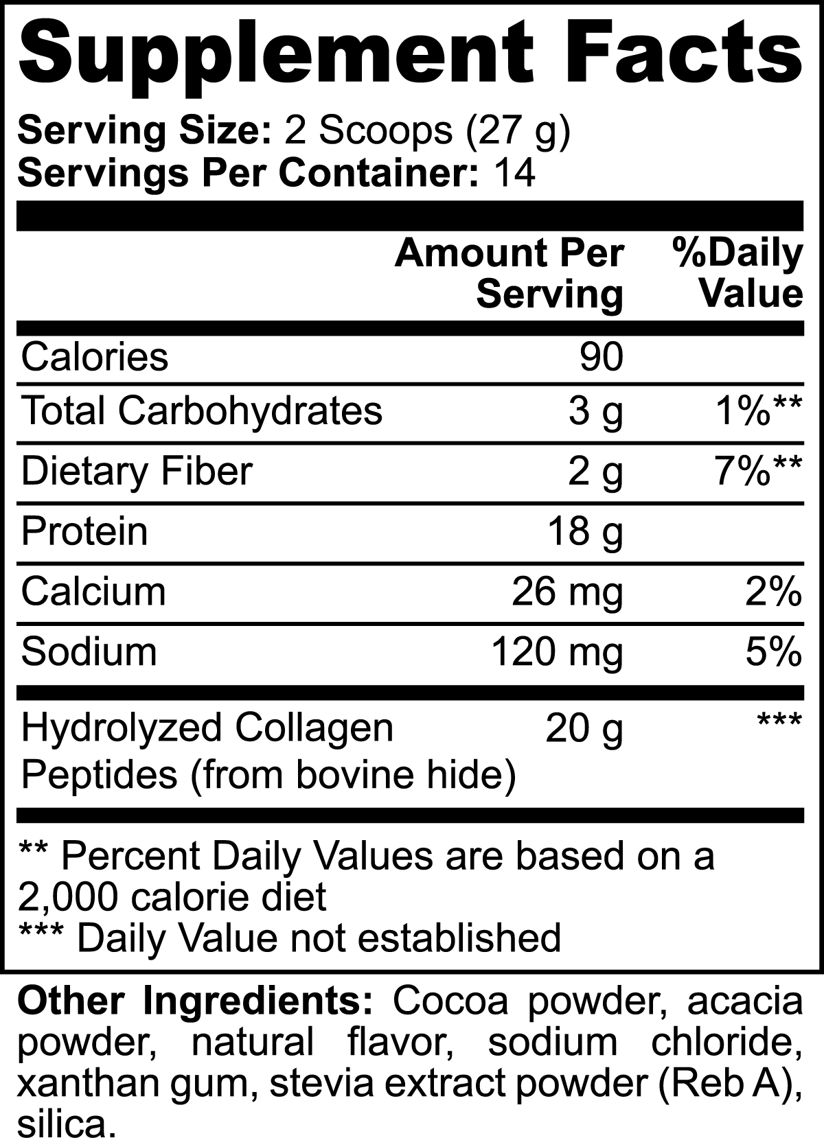 Grass-Fed Collagen Powder Cioccolato