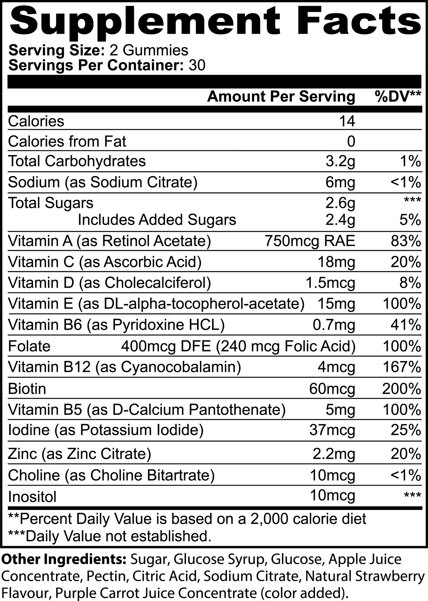 Caramelle Gommose Multivitaminiche